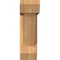 Ekena Millwork Traditional Slat Smooth Bracket w/ Offset Brace, Western Red Cedar, 5 1/2"W x 18"D x 18"H BKT0604X18X18TRA06SWR - alternate 4